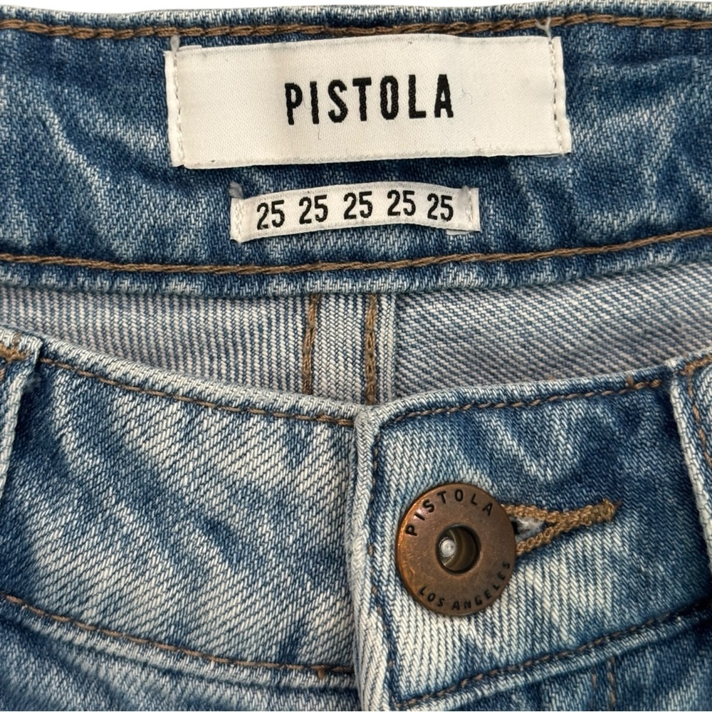 Pistola Distressed Denim Cutoff Shorts – Size 25 - Picture 3 of 7